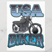 Papier logo de motard américain (Devant)