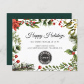 Papier Logo d'entreprise Fêtes de Noël (Devant / Derrière)