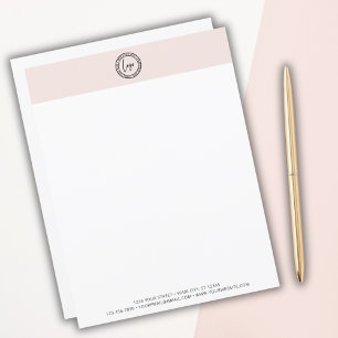 Papier Logo d'entreprise personnalisé Moderne Minimal Ros
