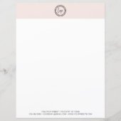 Papier Logo d'entreprise personnalisé Moderne Minimal Ros (Devant)