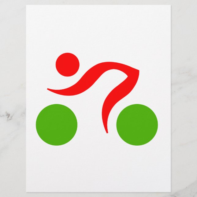 Papier Logo du cool cycliste (Devant)