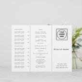 Papier Logo du restaurant Takeout | Marque de restauratio (Debout devant)