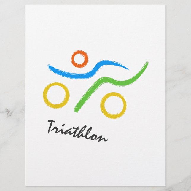 Papier Logo du triathlon (Devant)