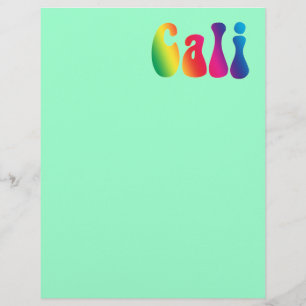 Papier Logo Hippie Cali Cravate-Dye California