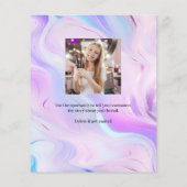 Papier Logo Instagram photo rose holographique promotion (Dos)