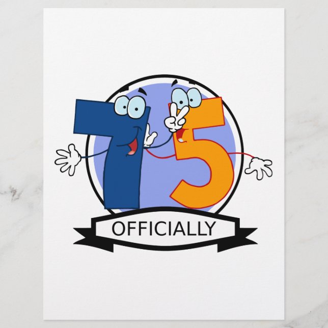 Papier Logo officiel de 75 ans (Devant)
