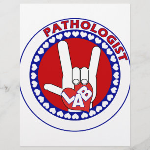 PAPIER LOGO PATHOLOGISTE RONDE ASL J'AIME LABO