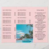 Papier Logo rose pâle | Marque professionnelle personnali (Dos)