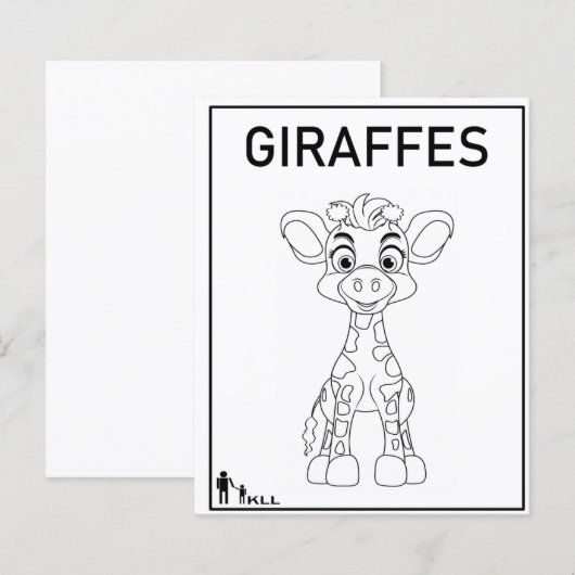 Papier long cerf (Devant / Derrière)