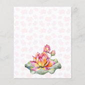 Papier Lotus lanterns Mariage indien enregistrer la date  (Dos)