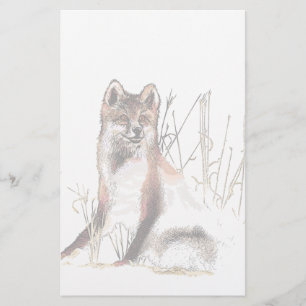 Papier Loup d'hiver