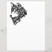 Papier Loup tribal (Devant)