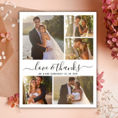 Papier Love and Thanks Photo Collage Mariage Merci