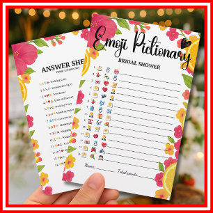 Papier Love at First Spritz Citrus Emoji Pictionary Game