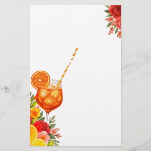 Papier Love at First Spritz Etiquette Enclôture Card (Dos)