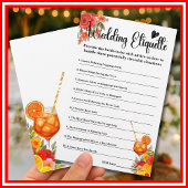 Papier Love at First Spritz Etiquette Enclôture Card