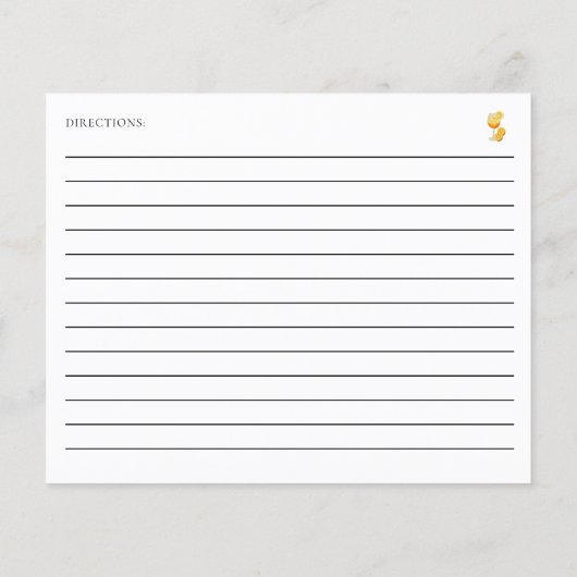 Papier Love at First Spritz Fête des mariées Recette Oran (Dos)