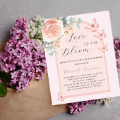 Papier Love Bloom rose papillon Nuptiale Douche nuptiale