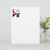 Papier Love golf (Debout devant)