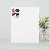 Papier Love hockey (Debout devant)