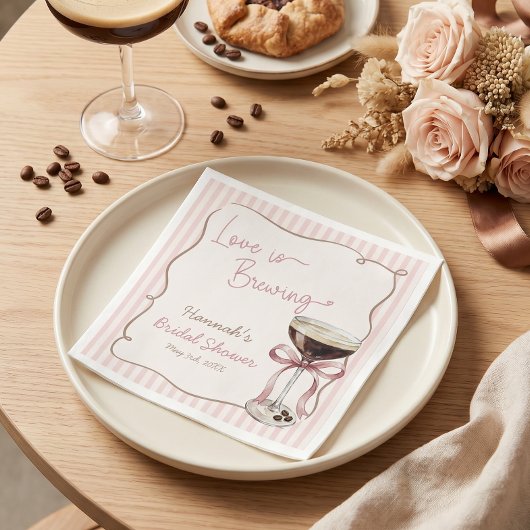 Papier Love is Brewing Espresso Martini Serviette en Papi