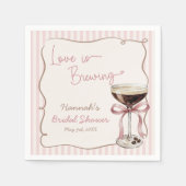 Papier Love is Brewing Espresso Martini Serviette en Papi (Devant)