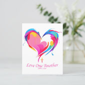 Papier Love One Another Bible Verse John 1334 (Debout devant)