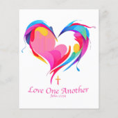 Papier Love One Another Bible Verse John 1334 (Dos)