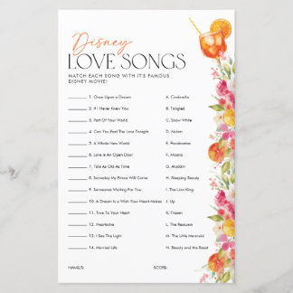 Papier Love Song Game Spritz Bridal Shower