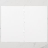 Papier Love Story Wedding Program Circulaire (Dos)