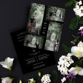 Papier Low Cost 4 Photos Collage Mariage moderne