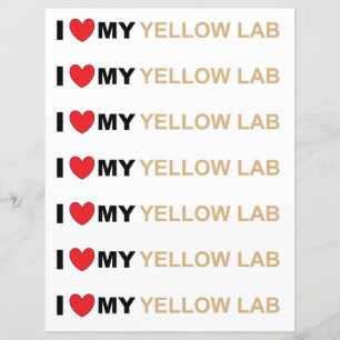 Papier LR amour jaune