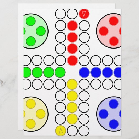Papier Ludo Classic Board Game (Devant / Derrière)