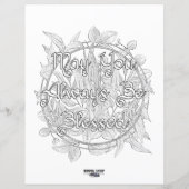 Papier Lughnasadh Bénédictions Céltic Wicca Coloriage Pap (Dos)