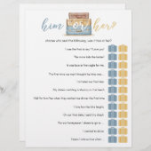 Papier Lui ou elle // jeu de douche nuptiale (Devant / Derrière)