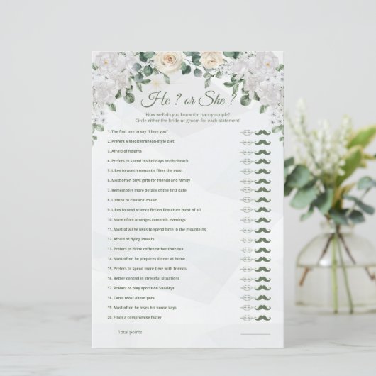 Papier Lui ou elle mignonne jeu Mariage Imprimable (Debout devant)