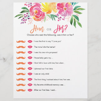 Papier Lui ou son jeu de Fête des mariées d'aquarelle flo