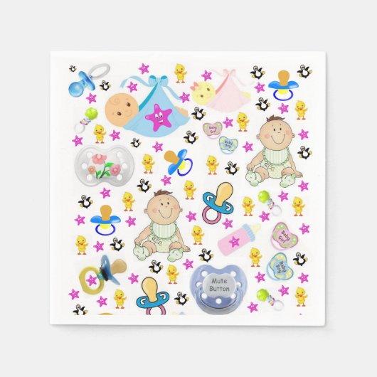 Papier luiers, binky Pacifiers Servet (Voorkant)