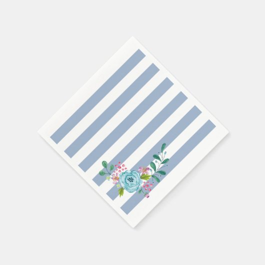 Papier, luiers, blauw en witte tapijten, Napkins F Servet (Hoek)