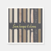 Papier-luiers, bruin servet (Voorkant)