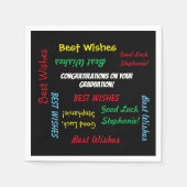 Papier luiers, kleurrijk papier van de GraduPartij Servet (Voorkant)