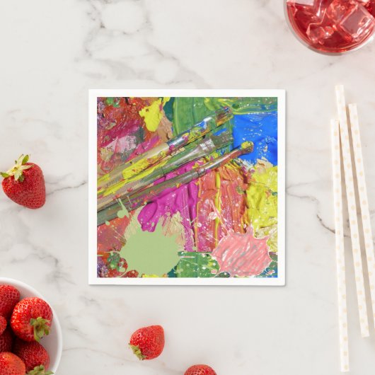 Papier luiers, schilderkleurige servetten (Insitu)