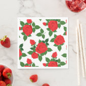 Papier-luirode rozen servet (Insitu)