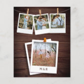 Papier Lumières de dentelle rustique Faire-part de mariag (Dos)