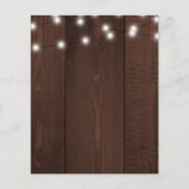 Papier Lumières rustiques budget faire-part de mariage en (Dos)