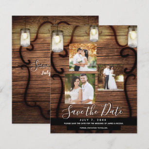 Papier Lumières Rustiques Suspendues Mariage Photo Enregi