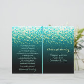 Papier Lumières scintillantes dans le ciel turquoise, pro (Debout devant)