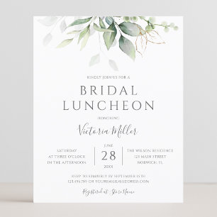 Papier Luncheon de mariage vert d'eucalyptus à budget