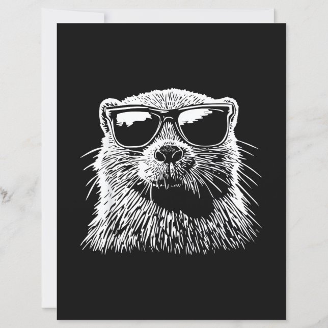 Papier Lunettes de soleil de castor (Devant)