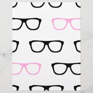 Papier lunettes geek geek rose